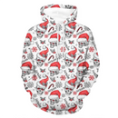 Christmas Themed Clothing - Skull Printed Clothing With Christmas Hat Personalized With Name - A Gift For Yourself,Family,Friend,Colleagues - Joliny