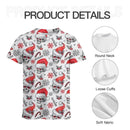 Christmas Themed Clothing - Skull Printed Clothing With Christmas Hat Personalized With Name - A Gift For Yourself,Family,Friend,Colleagues - Joliny