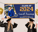 Class of 2024 Graduation Banner, Personalized Graduation Gift, Graduation Party Decorations, Custom School And Photo - Joliny
