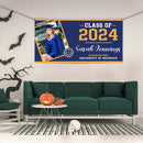 Class of 2024 Graduation Banner, Personalized Graduation Gift, Graduation Party Decorations, Custom School And Photo - Joliny