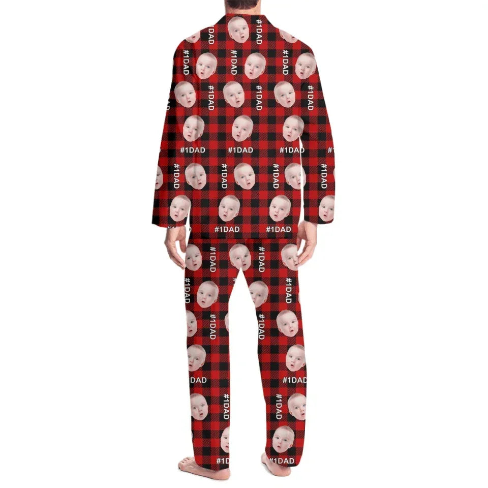 Joliny Customizer Classic Plaid Pajamas Customized - Comfy Pajamas Personalized Person Or Pet Photos And Appellations - A Gift For Family,Pet Owners