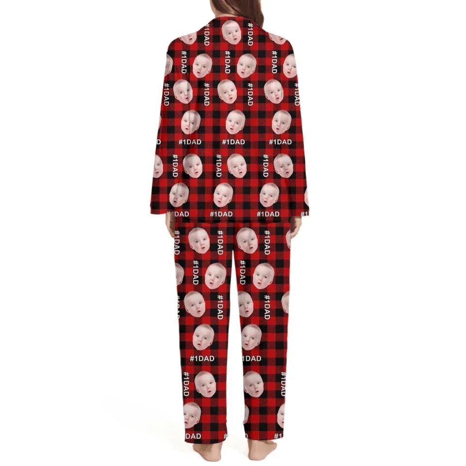Joliny Customizer Classic Plaid Pajamas Customized - Comfy Pajamas Personalized Person Or Pet Photos And Appellations - A Gift For Family,Pet Owners