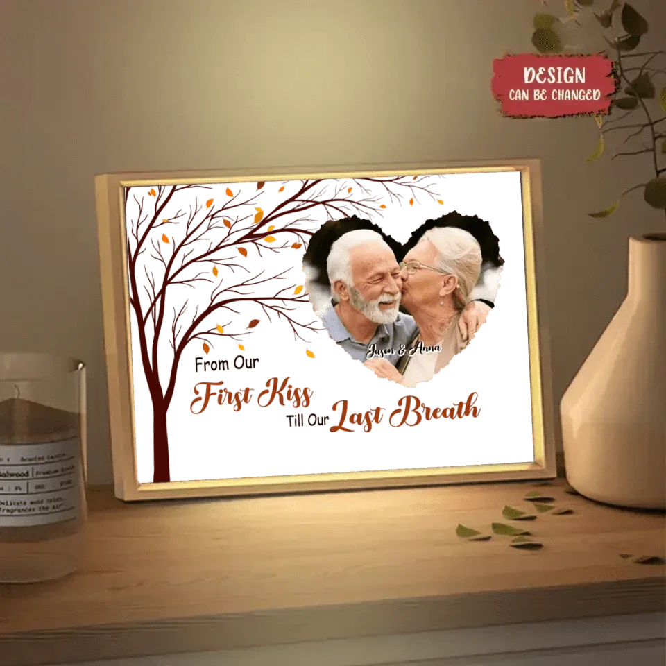 Couple Gift Frame Box - Our First Kiss Picture