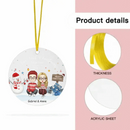 Couple - Our First Christmas Together - Personalized Acrylic Ornament - Joliny