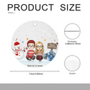 Couple - Our First Christmas Together - Personalized Acrylic Ornament - Joliny