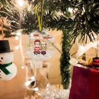 Couple Personalized Custom Acrylic Round Shaped Ornament - You're The Best Thing - Christmas Gift For Husband Wife, Anniversary copy - Joliny