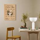 Couple Personalized Custom Photo Canvas Wall Art - The Sweet Memories We Share - Joliny