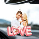 Couple Personalized Custom Photo Shaped Acrylic Keychain - Gift For Husband Wife, Anniversary - Joliny