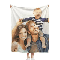 Cozy Canvas: Turning Family Photos into an Oil Painting Style Blanket - Joliny