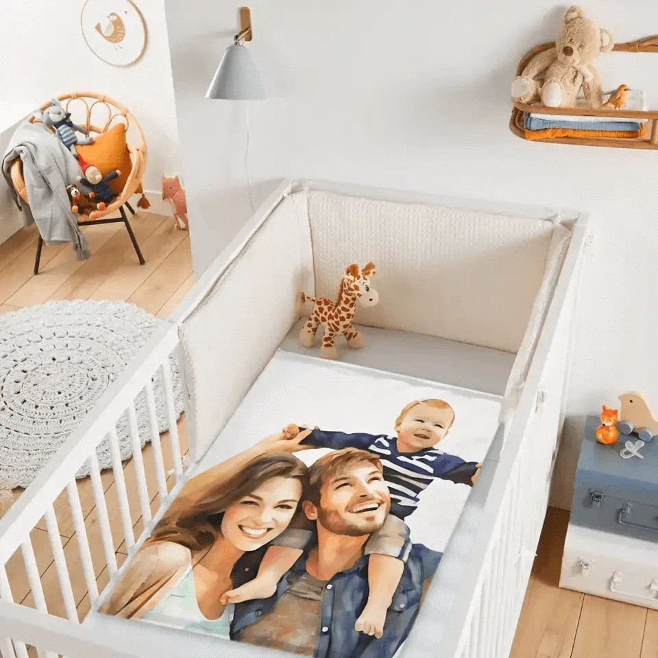 Cozy Canvas: Turning Family Photos into an Oil Painting Style Blanket - Joliny