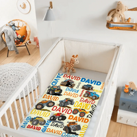 Crazy Truck Blanket - Gifts for Kids - Personalized Name Blanket - Joliny