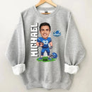 Customised American Football Comics Clothes - Personalised Photo Sweatshirt - A Gift for Football Fans - Joliny