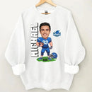 Customised American Football Comics Clothes - Personalised Photo Sweatshirt - A Gift for Football Fans - Joliny