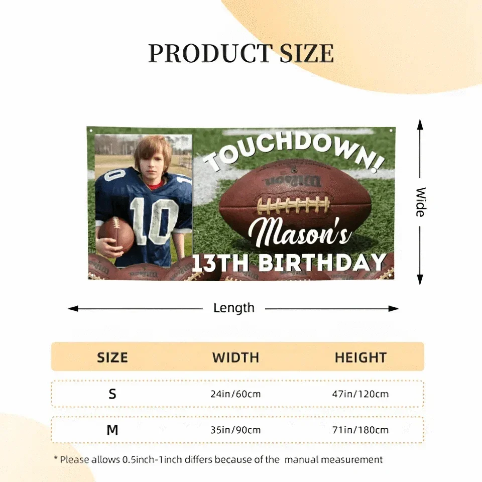 Custom Birthday Banners, Personalised For Football Fans - Joliny