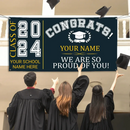 Custom Congrats Graduation Banner, Class of 2024, We Are So Proud Of You - Joliny
