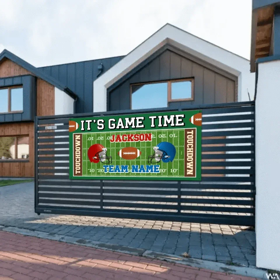 Custom Football Competition Banner - Personalized Football Banner - Gift For The Party,Sports Enthusiasts - Joliny