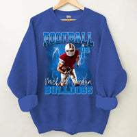 Customised Football Theme Clothes - Personalised Photo Sweatshirt - Gifts for Football Fans,Players - Joliny