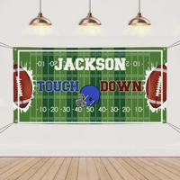 Custom Football Themed Banners - Personalized Football Banner - Gift For The Player,Sports Enthusiasts - Joliny