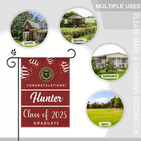 Custom Graduation School Logo Flag, College Class of 2025 Grad Flag - Joliny