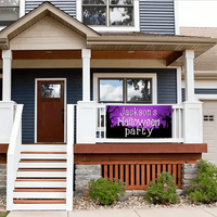 Custom Halloween Decoration Banner - Personalized Party Banner - Gift For Family,Friend,Party Lovers - Joliny