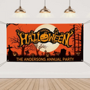 Custom Halloween Decoration Banner - Personalized Pumpkin Banner - Gift For Family,Friend,Children - Joliny