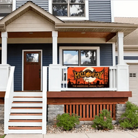 Custom Halloween Decoration Banner - Personalized Pumpkin Banner - Gift For Family,Friend,Children - Joliny