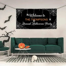 Custom Halloween Decoration Banner - Personalized Spider web Banner - Gift For Marvel Lovers,Party Lovers,Children - Joliny