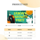 Custom Halloween Party Decoration Banner - Personalized Grave Ghost Banner - Halloween Party Supplies - Joliny