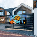 Custom Halloween Party Decoration Banner - Personalized Pumpkin Skull Bat Banner - Halloween Party Supplies - Joliny