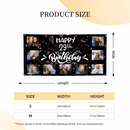 Custom Happy Birthday Banner, 9 Photos Birthday Banner - Joliny
