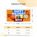 Custom Happy Birthday Banner - Personalized Basketball Banner - Gift For Children,Boy Girl Sports - Joliny