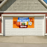 Custom Happy Birthday Banner - Personalized Basketball Banner - Gift For Children,Boy Girl Sports - Joliny
