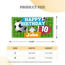 Custom Happy Birthday Banner - Personalized Soccer Banner - Gift For Children,Sports Enthusiasts - Joliny