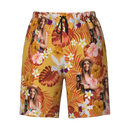Custom Human Photo Summer Tropical Beach Short For Men - Joliny