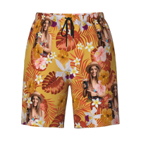 Custom Human Photo Summer Tropical Beach Short For Men - Joliny