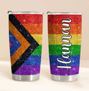 Custom Name Pride, Personalized Rainbow Tumbler, Pride Month Gift - Joliny