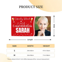 Custom Officially Retirement Banner - Personalized Congratulations Happy Retirement Banner Sign - Gift For Retirees - Joliny