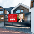 Custom Officially Retirement Banner - Personalized Congratulations Happy Retirement Banner Sign - Gift For Retirees - Joliny