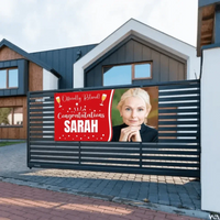 Custom Officially Retirement Banner - Personalized Congratulations Happy Retirement Banner Sign - Gift For Retirees - Joliny