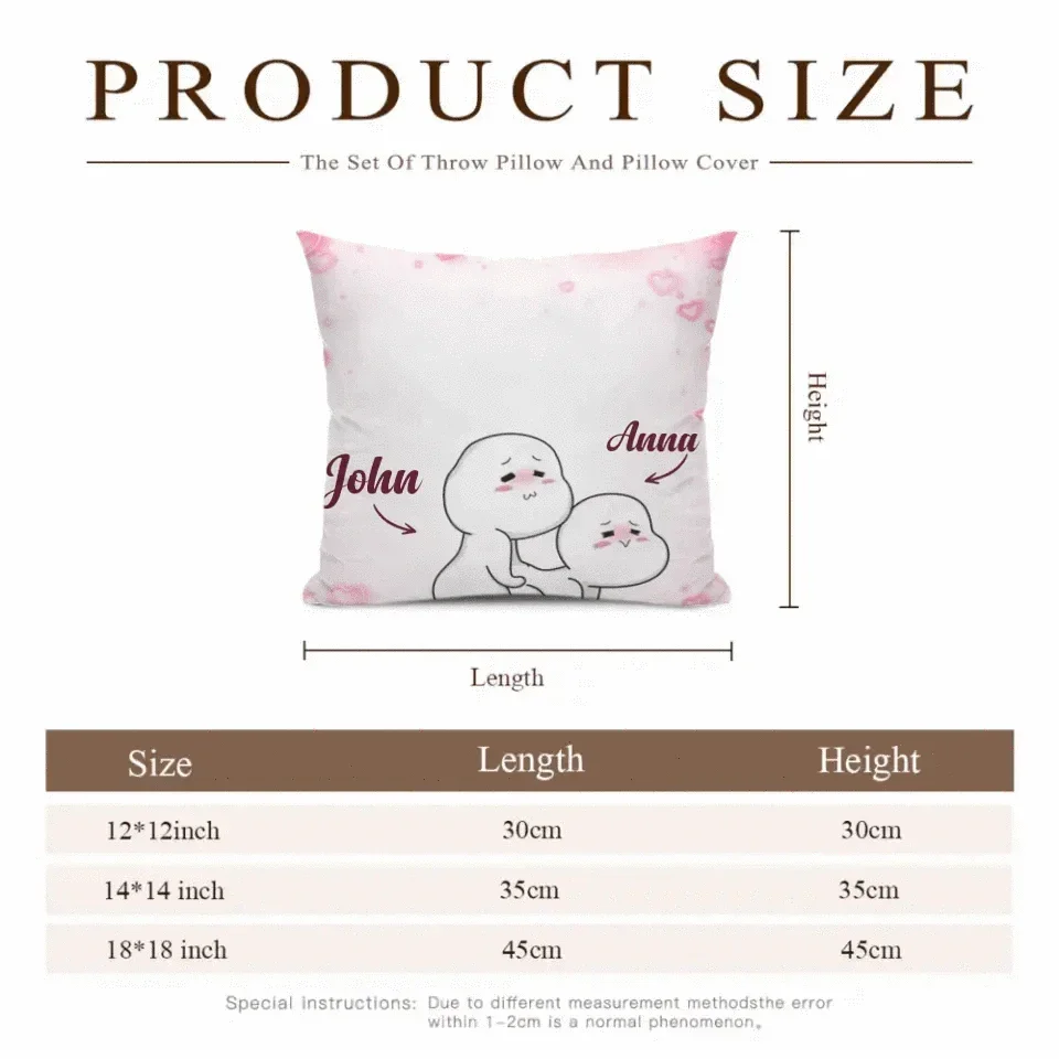 Custom Personalized Double Sided Printed Pillowcase - Fun Valentine's Day Gift Ideas for Him/Her - Joliny