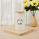 Custom Pet Name Glass - Personalised Name And Puppy Ears Glass - A Gift For Pet Lovers,Pet Owner - Joliny