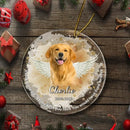 Custom Pet Photo Personalized Memorial Christmas Ornament for Pet Owners - If Love Alone Could Have Kept You Here You Would Have Lived Forever - Joliny