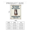Custom Pet Tin Painting - Personalised Names and Pets - House Warming Gift For Pet Owners, Pet Lovers - Joliny