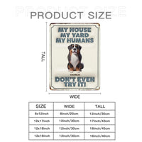 Custom Pet Tin Painting - Personalised Names and Pets - House Warming Gift For Pet Owners, Pet Lovers - Joliny