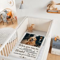 Custom Photo A Big Hug From Me - Memorial Personalized Custom Blanket - Sympathy Gift For Pet Owners, Pet Lovers - Joliny