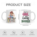 Custom Photo A Girl Loves Books - Gift For Book Lovers, Girls, Women, Yourself - Personalized Mug - Joliny