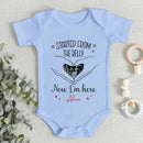 Custom Photo As Seen On Ultrasound - Family Personalized Custom Baby Onesie - Mother's Day, Baby Shower Gift, Gift For First Mom - Joliny