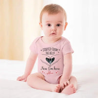 Custom Photo As Seen On Ultrasound - Family Personalized Custom Baby Onesie - Mother's Day, Baby Shower Gift, Gift For First Mom - Joliny