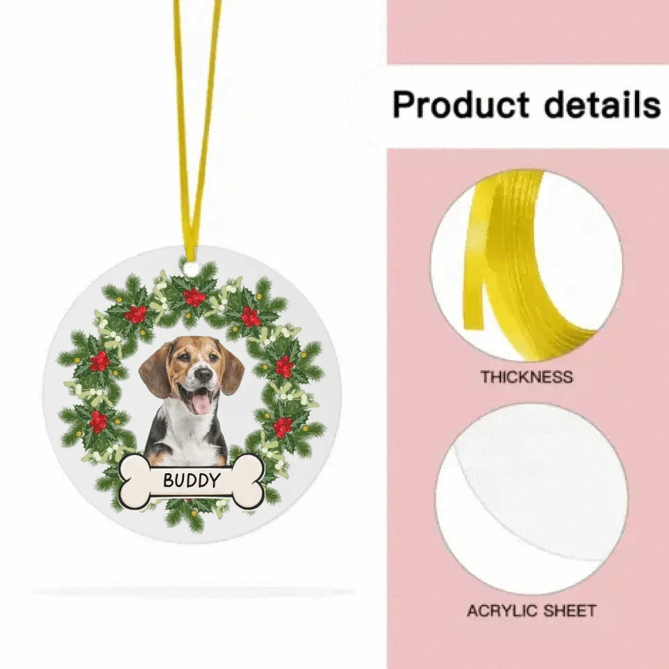 Custom Photo Dog Cat Acrylic Ornament - Joliny