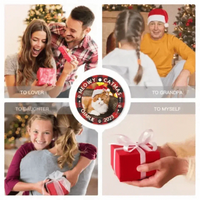 Custom Photo First Christmas - Dog & Cat & Baby Personalized Custom Acrylic Ornament - Christmas Gift For Family - Joliny